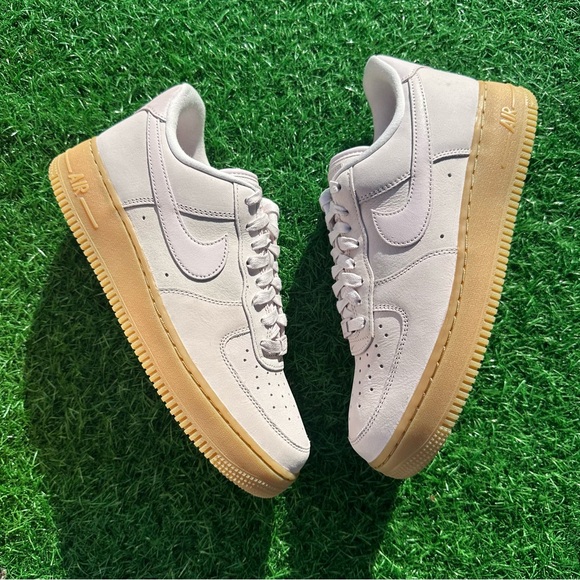 Nike AF1 Air Force Premium MF Pearl Pink / Gum Light Brown - Picture 7 of 10